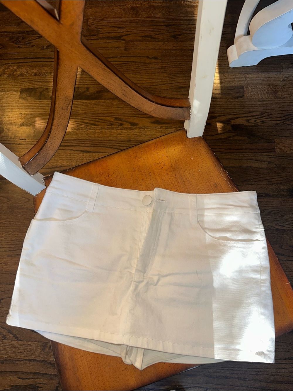 Princess Polly White High-Rise Skort